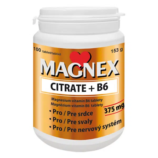 MAGNEX Citrate 375 mg + B6 100 tablet
