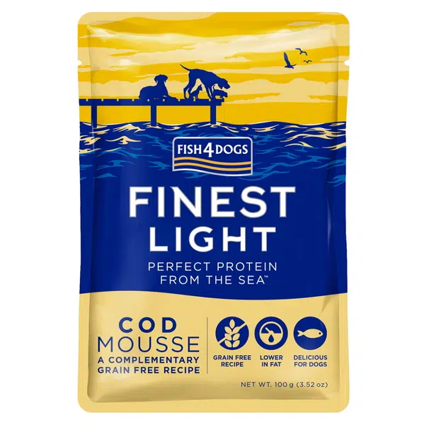 FISH4DOGS Lahodná kapsička pro psy 99 % treska 100 g