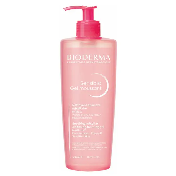 BIODERMA Sensibio Gel Moussant čisticí pěnivý gel 500 ml