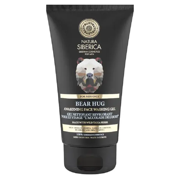 NATURA SIBERICA MEN Probouzející oplachovací gel na obličej - Medvědí uchopení 150 ml