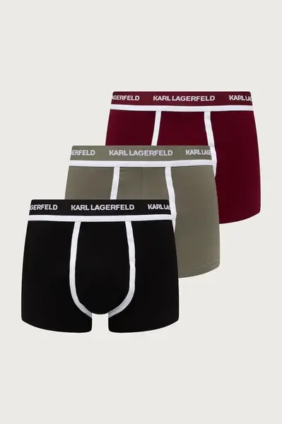 Karl Lagerfeld  přiléhavé boxerky pánské bavlněné s elastanem 3-pack