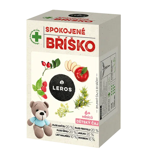 LEROS Dětský čaj spokojené bříško 20 sáčků