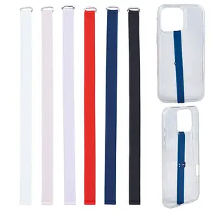 6Pcs 6 Colors Silicone Mobile Phone Case Wrist Straps