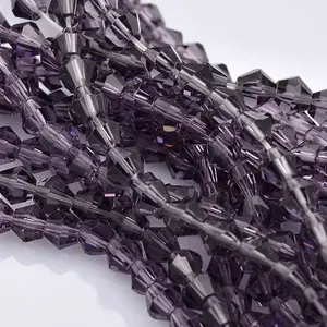 Faceted Bicone Glass Beads Strands