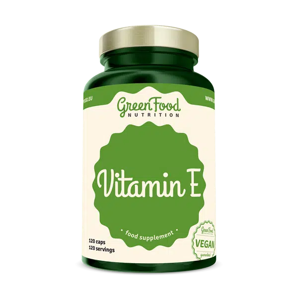 GREENFOOD NUTRITION Vitamin E 120 kapslí