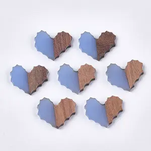 Resin & Walnut Wood Cabochons