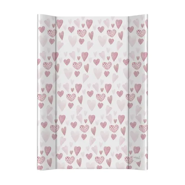 CEBA BABY Podložka přebalovací 2-hranná s pevnou deskou (50x70) Ultra Light Lots of Love