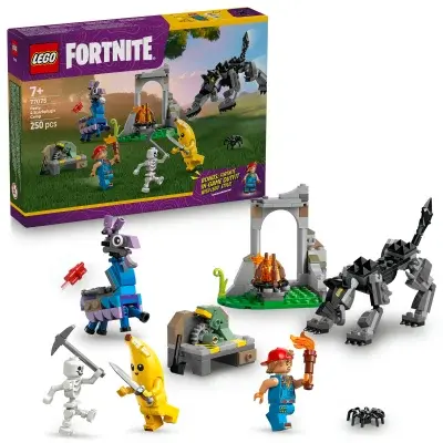 LEGO® Fortnite®  Peely a Sparkplug a jejich tábořiště