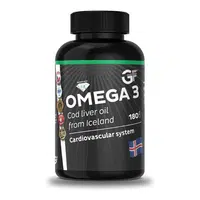 GF NUTRITION Omega 3 cod liver oil 180 kapslí