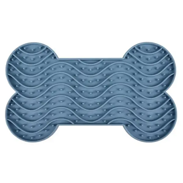 FLAMINGO Lízací podložka pro psy modrá M 1 kus