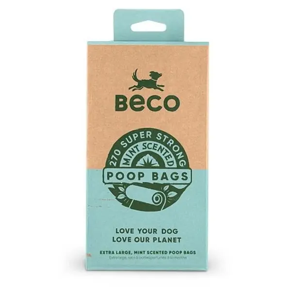 BECO Sáčky na psí exkrementy s peprmintovým aroma 270 ks