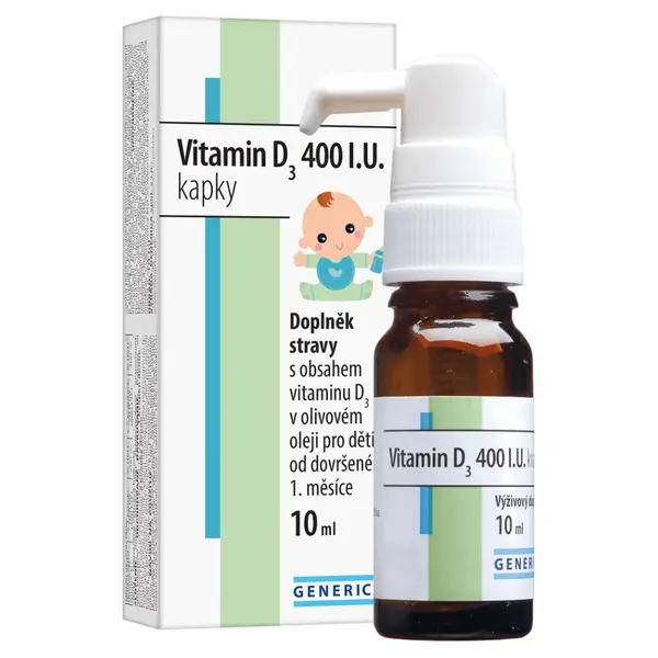 GENERICA Vitamin D3 400 I.U. kapky 10 ml
