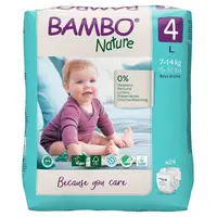 BAMBO Nature 4 Dětské plenkové kalhotky 7-14 kg 24 ks