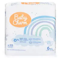 BABY CHARM Super Dry Flex XL vel.6 pleny 13-18 kg 26 ks