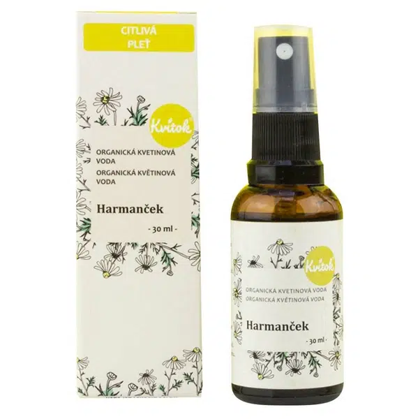 KVITOK  Organická květinová voda Heřmánek 30 ml