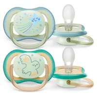 PHILIPS AVENT Šidítko ultra air noční 0-6m chlapec 2 kusy