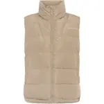 KARI TRAA LINN Dámská zateplená vesta, béžová, velikost