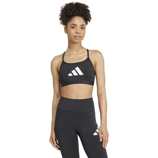 adidas AEROREACT BIG LOGO BRA Dámská sportovní podprsenka, černá, velikost