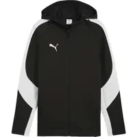 Puma TEAMEVOSTRIPE HOODED JACKET Pánská bunda, černá, velikost