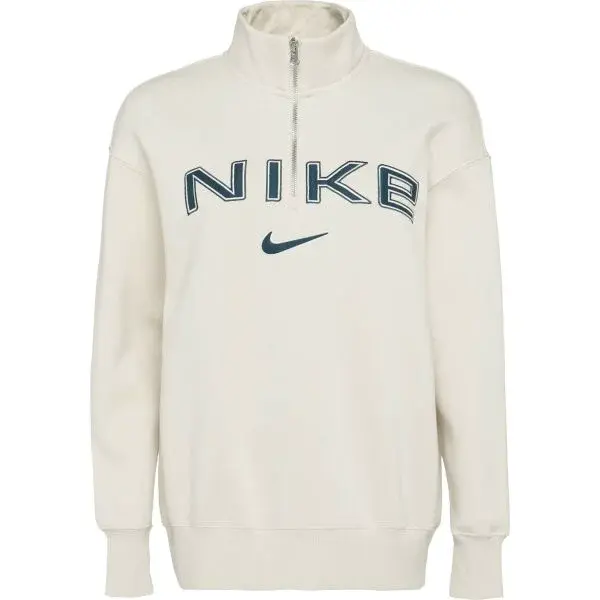 Nike SPORTSWEAR PHOENIX FLEECE Dámská mikina, béžová, velikost
