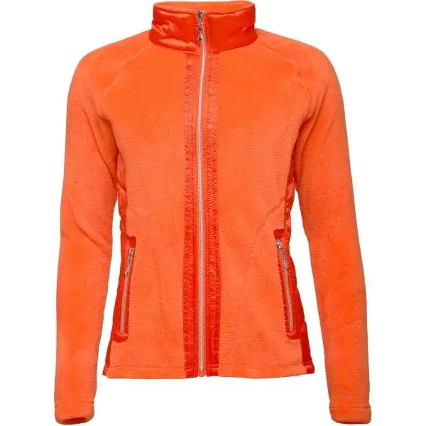 TRIMM FLOWERS Dámska mikina, oranžová, veľkosť