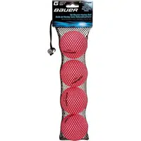 Bauer HOCKEY BALL WARM 4 PK Hokejové míčky, růžová, velikost
