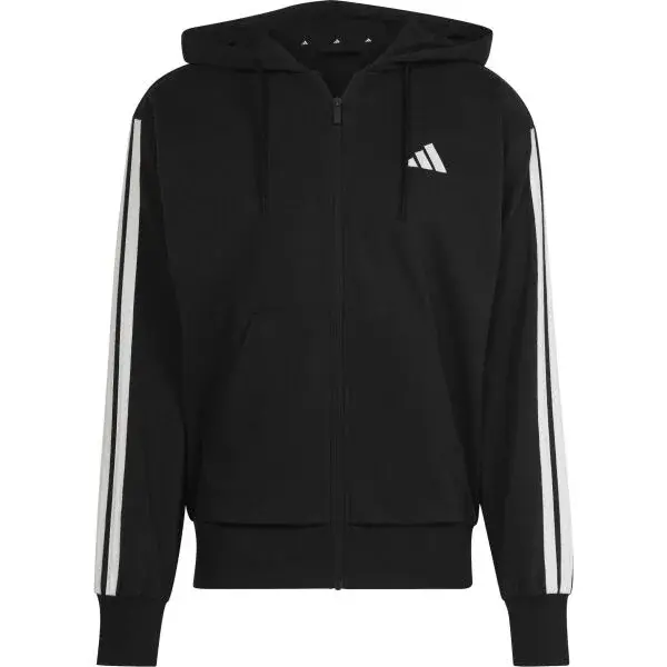 adidas ESSENTIALS 3-STRIPES FRENCH TERRY Pánská mikina, černá, velikost XXL
