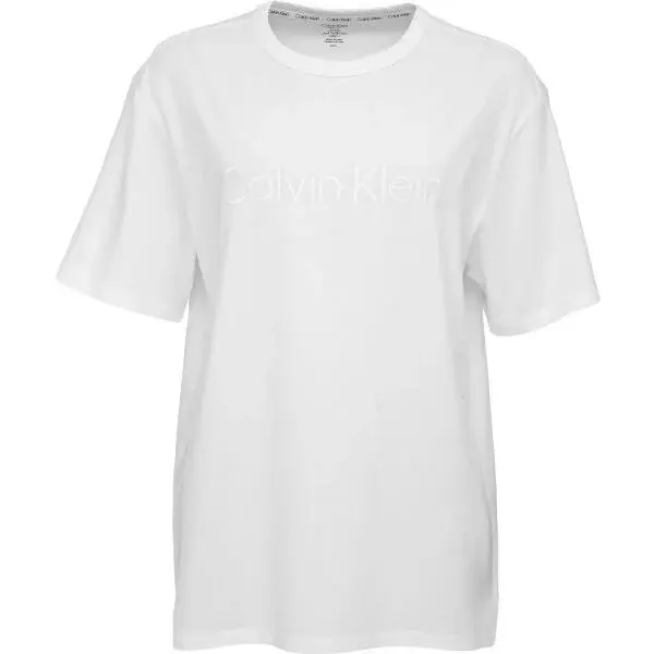 Calvin Klein S/S CREW NECK Dámské triko na spaní, bílá, velikost
