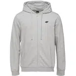 4F SWEATSHIRT FULL ZIP Pánská mikina, šedá, velikost