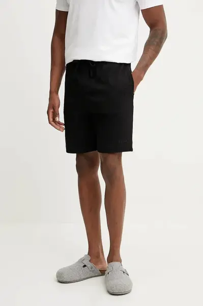 Kraťasy HUGO Austin Shorts pánské, černá barva, 50532023
