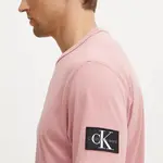Bavlněné tričko Calvin Klein Jeans růžová barva, J30J323484