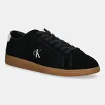 Semišové tenisky Calvin Klein Jeans LOW PROFILE CUPSOLE SU pánské, černá barva, YM0YM01321