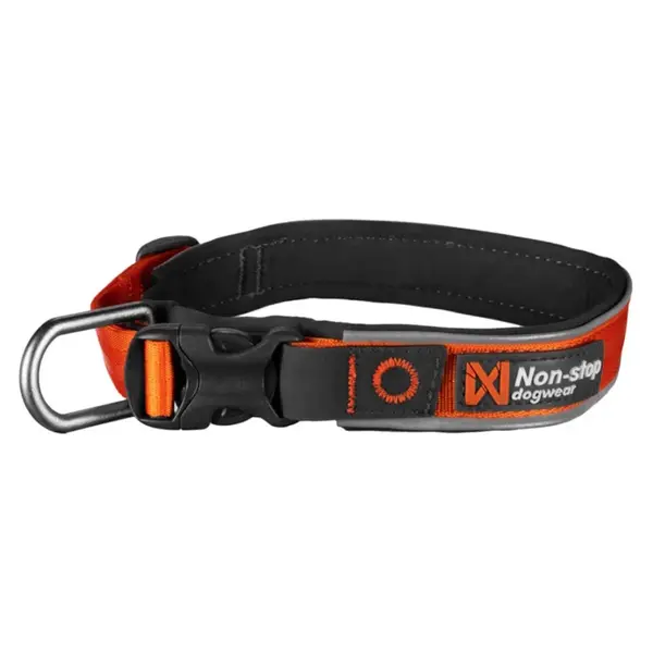 NON-STOP Dogwear Roam obojek pro psy oranžový, Velikost: XS
