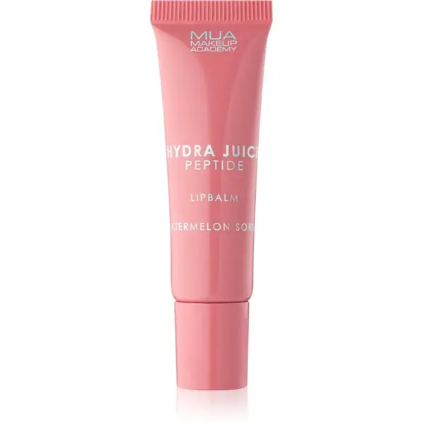 MUA Makeup Academy Hydra Juice Peptide Lip Balm hydratační balzám na rty pro lesk vůně Watermelon Sorbet 10 ml