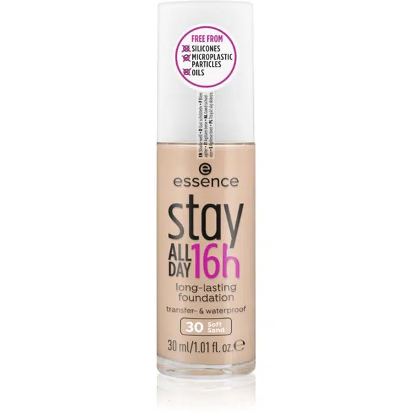 essence Stay ALL DAY 16h voděodolný make-up odstín 30 Soft Sand 30 ml