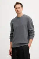 Vlněný svetr A.P.C. pull thomas pánský, šedá barva, WVBCZ.H23434