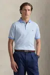 Bavlněné polo tričko Polo Ralph Lauren pánské, modrá barva, 710974270