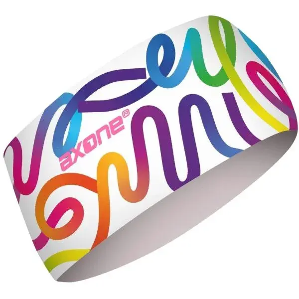 AXONE RAINBOW Dámská čelenka, bílá, velikost