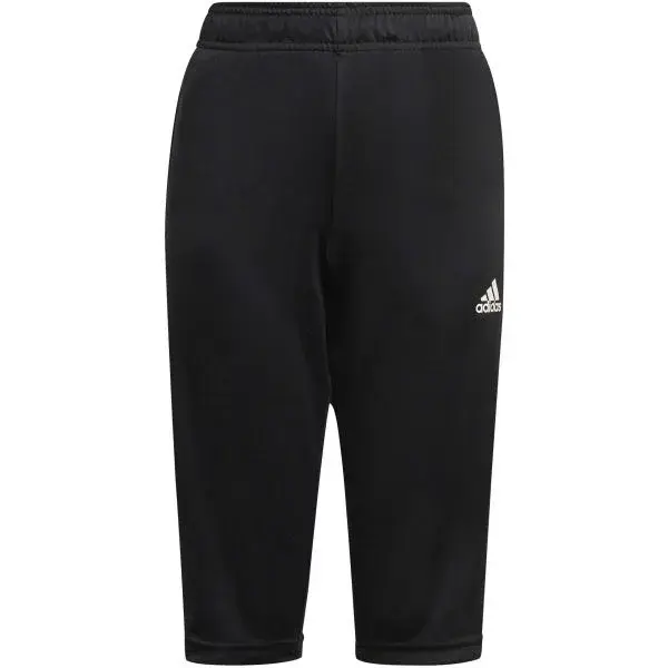 adidas TIRO 21 PANTS Chlapecké fotbalové tepláky ve zkrácené délce, černá, velikost