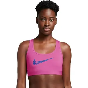 Nike SWOOSH Dámská sportovní podprsenka, růžová, velikost