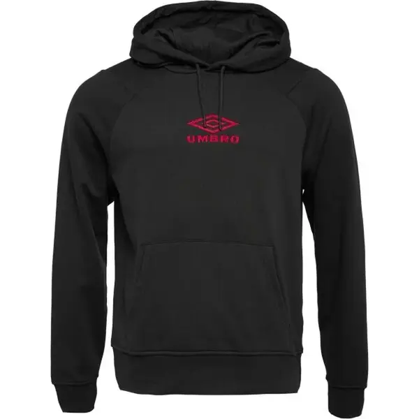 Umbro ICONIC HOODIE Pánská mikina, černá, velikost