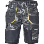 CERVA SHELDON CAMOU Pánské pracovní kraťasy, tmavě šedá, velikost