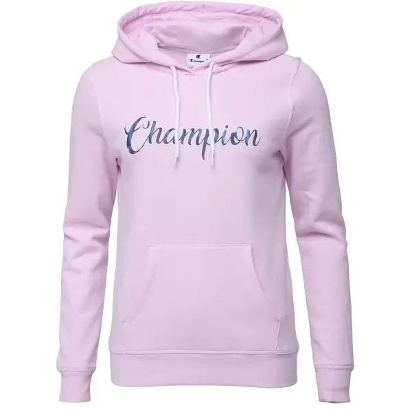 Champion HOODED Dámská mikina, růžová, velikost