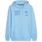 Puma MANCHESTER FOOTBALLCORE GRAPHIC HOODIE Pánská mikina, světle modrá, velikost