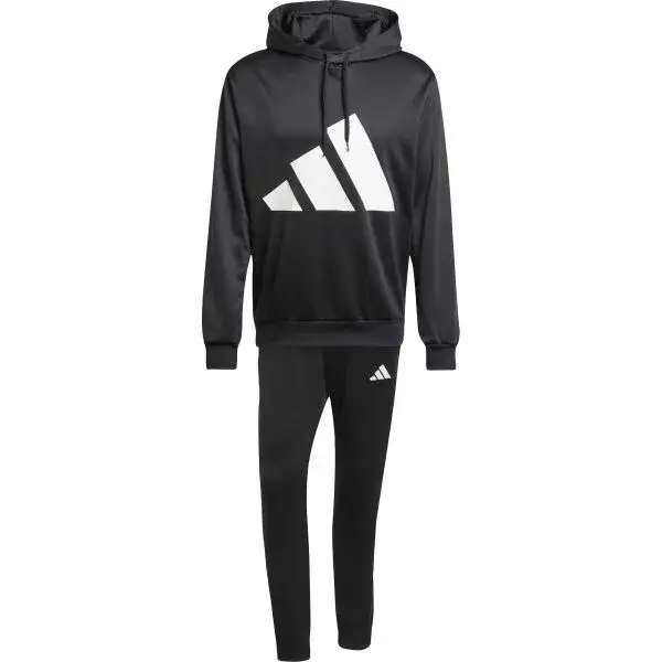 adidas M BL FT HD TS Pánská tepláková souprava, černá, velikost XXL