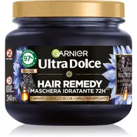 Garnier Ultra Doux Magnetic Charcoal hydratační maska pro mastnou vlasovou pokožku a suché konečky 340 ml