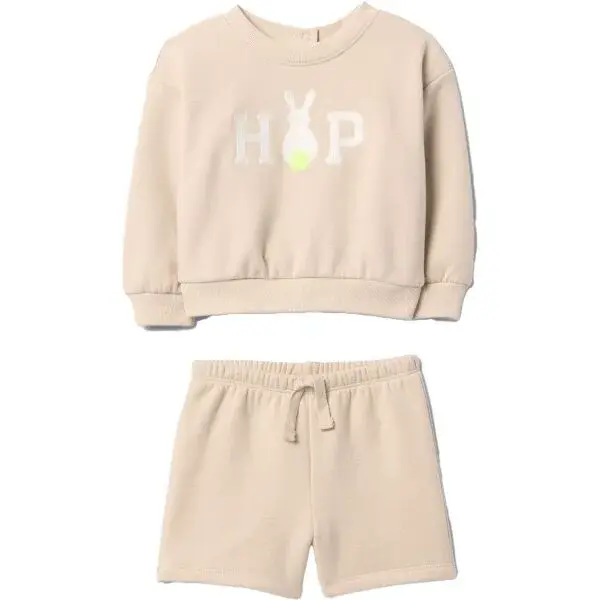 GAP KNIT ACTIVE Dětská tepláková souprava, béžová, velikost