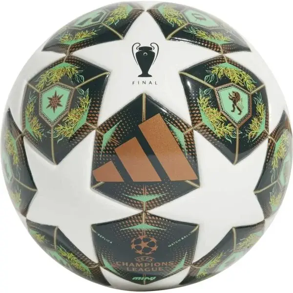 adidas UCL FINAL MINI Mini fotbalový míč, zelená, velikost