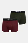 Boxerky Levi's 2-pack zelená barva, 37149-1224