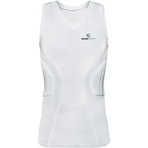 GAMEPATCH PADDED SHIRT PRO Kompresní unisex triko, bílá, velikost